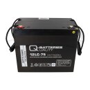 2x Bleiakku Batterie 12LC-75 M6 12V 75Ah AGM Blei Accu wartungsfrei QB