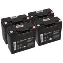 4x AGM BLEI AKKU 12LCP-23 12V - 23Ah kompatibel 48V...