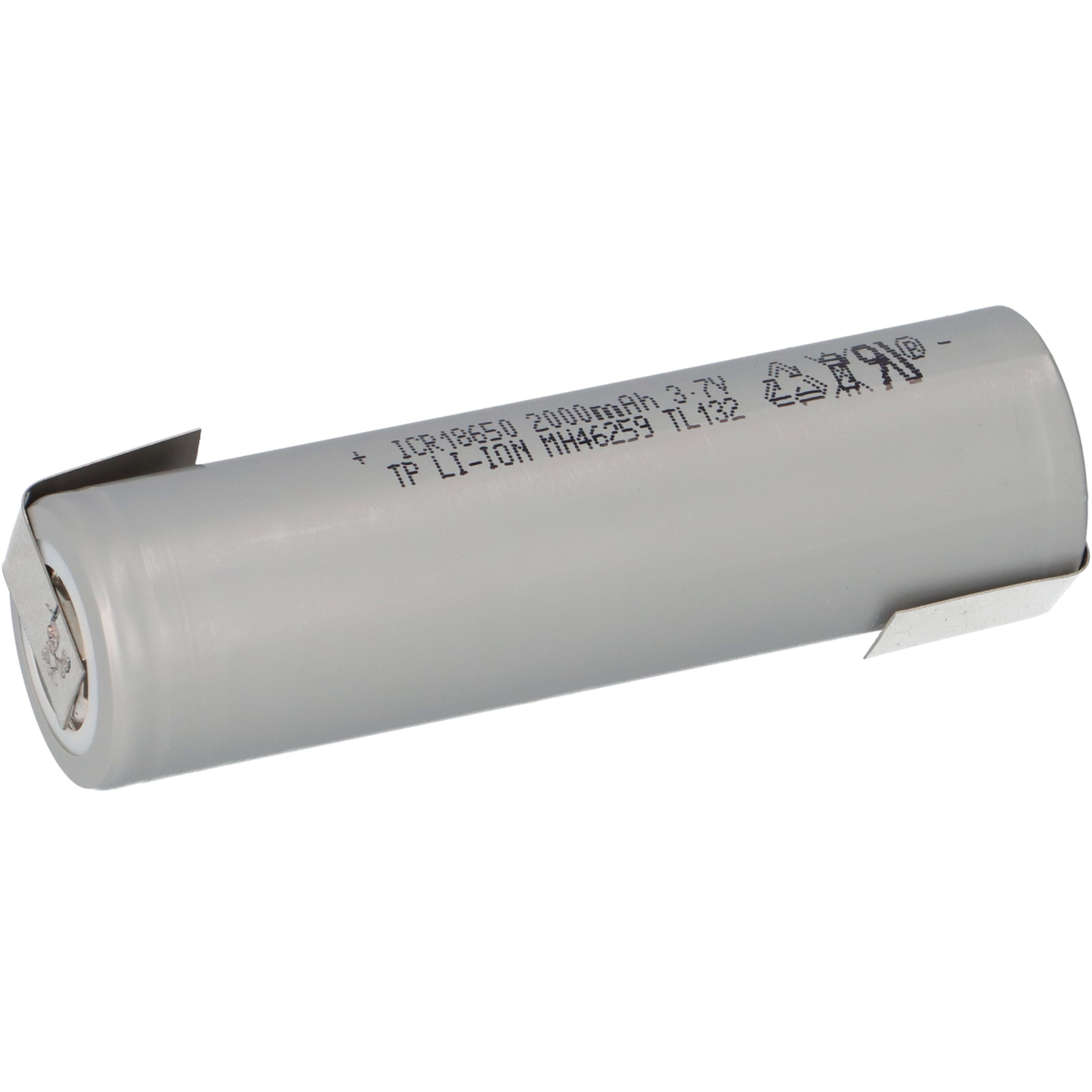 TerraE INR 18650 20P Li-Ion Akku - 3,7V 2000mAh 30A Z-Lötfahne