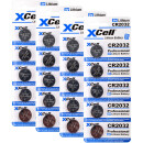 20er Spar-Set XCell CR2032 Lithium-Knopfzelle 3V / 220mAh (4x5er Pack)