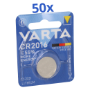 VARTA CR2016 Lithium-Knopfzelle 3V 50 Stück 1er Blister