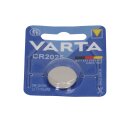 10x VARTA CR2025 Lithium-Knopfzelle 3V 1er Blister