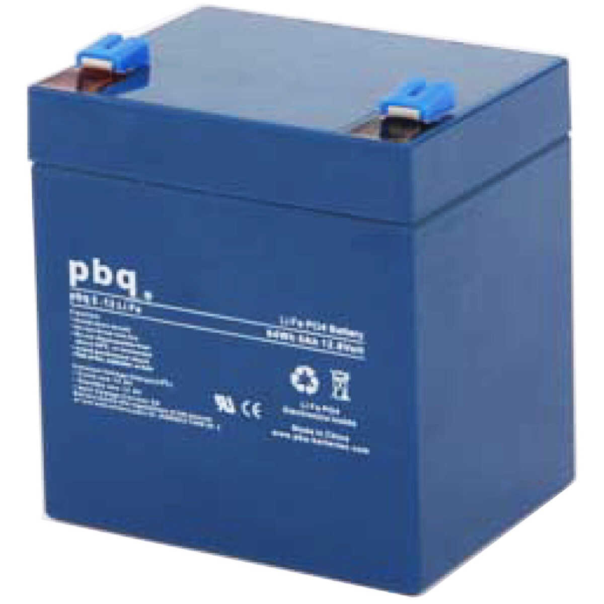pbq LiFePO4-Akku 12,8V 5Ah inkl. BMS Balancer Faston 6,3