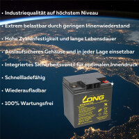 B-Ware Kung Long WP30-12TNE 12V 30Ah AGM Bleiakku M5 zyklenf