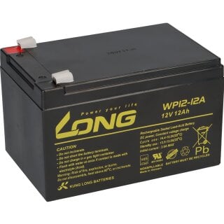 B-Ware Kung Long VdS WP12-12 12V 12Ah AGM Blei Accu Batterie wartungsfrei