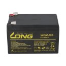 B-Ware Kung Long VdS WP12-12 12V 12Ah AGM Blei Accu Batterie wartungsfrei