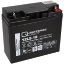 B-Ware Q-Batteries 12LS-18 12V 18Ah Blei-Vlies-Akku AGM...