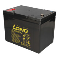 B-Ware Kung Long KPH75-12NE 12V 75Ah AGM Bleiakku M6 Longlif