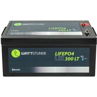 WATTSTUNDE LiFePo4 Akku 12V 300Ah LIX300-LT inkl. BMS