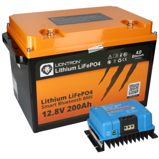 SET LIONTRON LiFePO4 Akku 12,8V 200Ah + Victron Orion-Tr Smart 12/12-30A Ladebooster