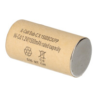 10x XCell 1500SCK NiCd Sub-C Akku 1,2 V – Pappmantel, 