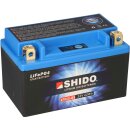 Shido LiFePO4 LTX9-BS 12V  3Ah Lithium Motorradbatterie 