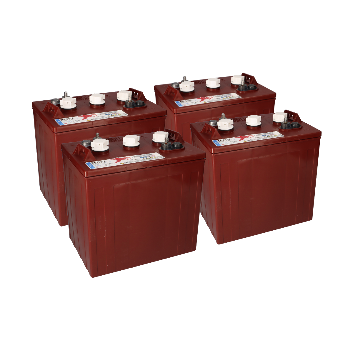 4x Trojan T-125 6V 240Ah deep cycle Batterie (24V)
