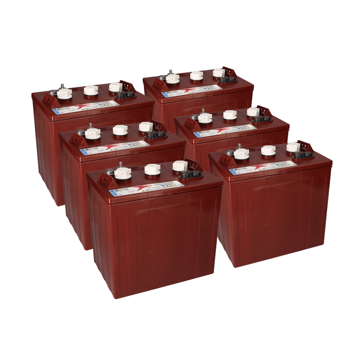 6x Trojan T-125 6V 240Ah deep cycle Batterie (36V)