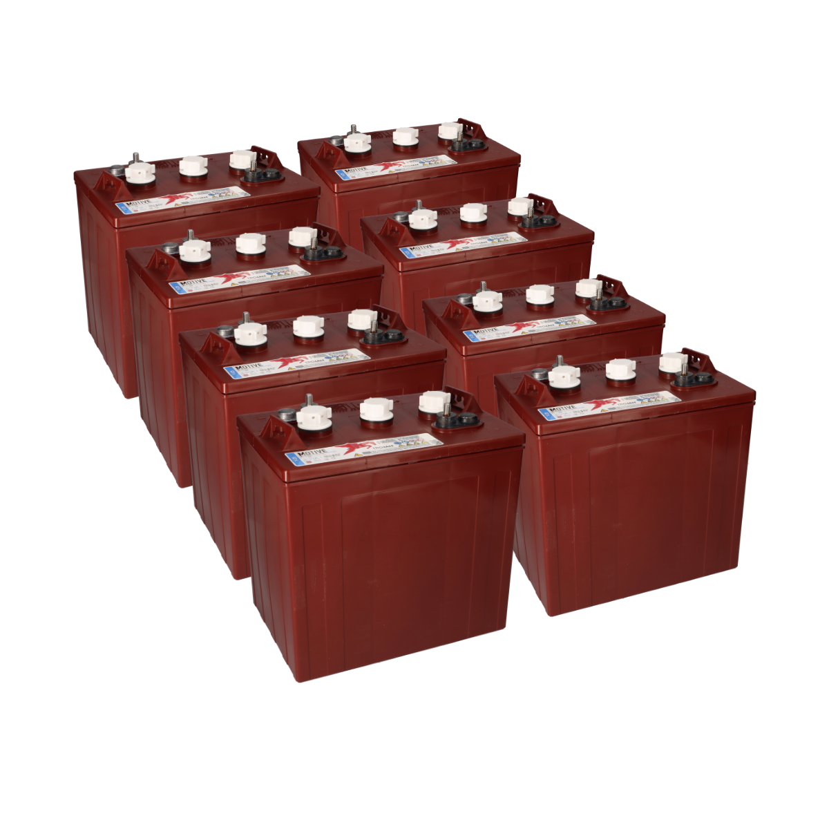 8x Trojan T-125 6V 240Ah deep cycle Batterie (48V)