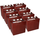 8x Trojan T-125 6V 240Ah deep cycle Batterie (48V)