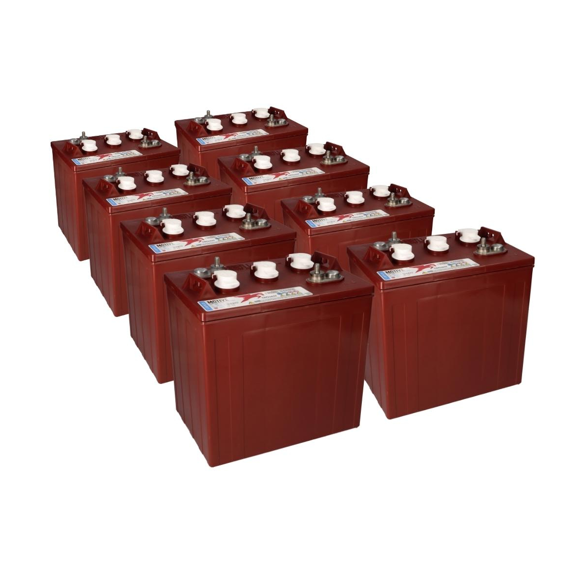 8x Trojan T-105 Plus 6V 225Ah Deep Cycle Batterie (48V)