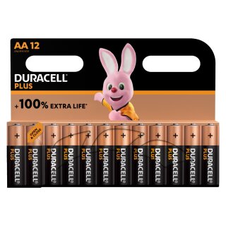 Duracell MN1500 Plus Mignon Batterie 1,5V 12er Blister