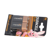 2x Duracell Plus MN1604 9V Block Batterie - passend für