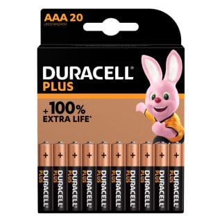 Duracell MN2400 Plus Micro Batterie 1,5V 20er Blister