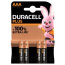 Duracell MN2400 Plus Micro Batterie 1,5V 4er Blister