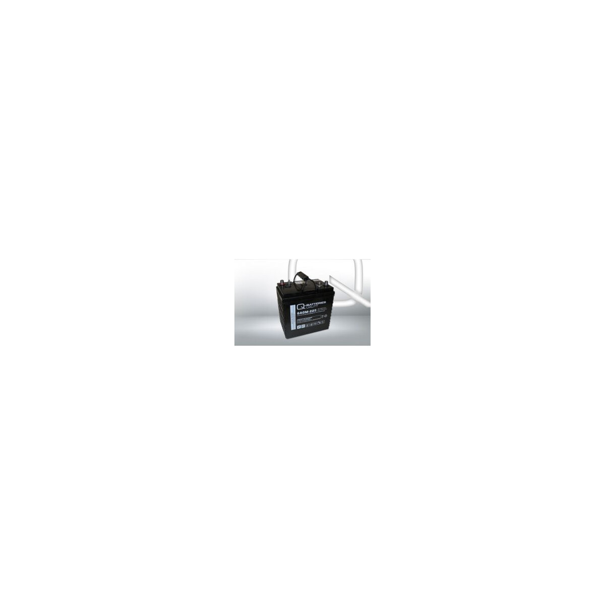 Q-Batteries 6AGM-225 6 V 188 Ah (C5) / 210 Ah (C20) AGM-Traktionsbatterie