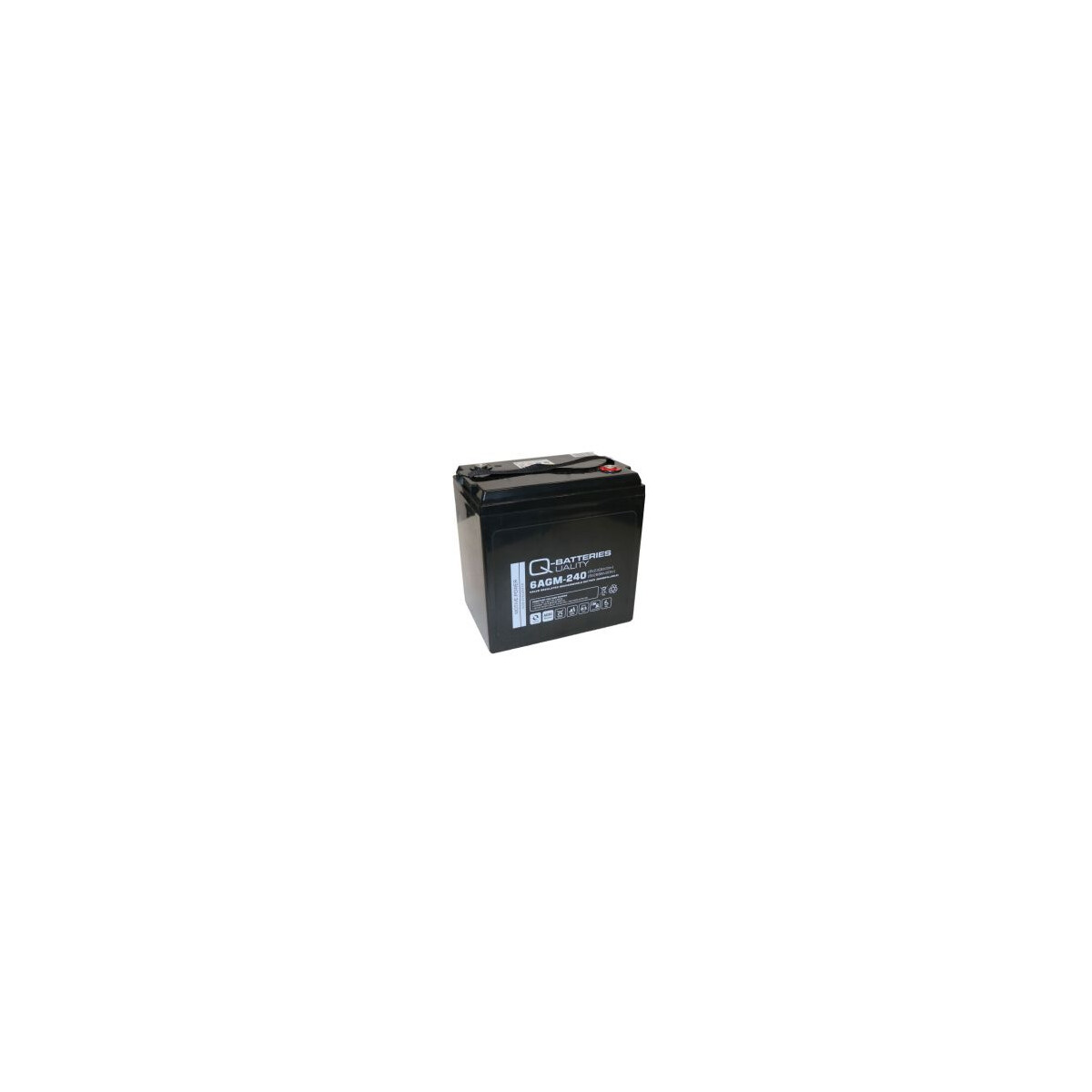 Q-Batteries 6AGM-240 6 V 230 Ah (C5) / 268 Ah (C20) AGM-Traktionsbatterie
