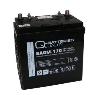 Q-Batteries 8 AGM-170 Traktionsbatterie 8V 145Ah AGM Akku VRLA