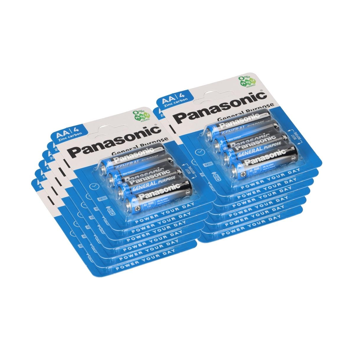 48x Panasonic AA Mignon Batterie General Purpose 1,5V 12x 4er Blister