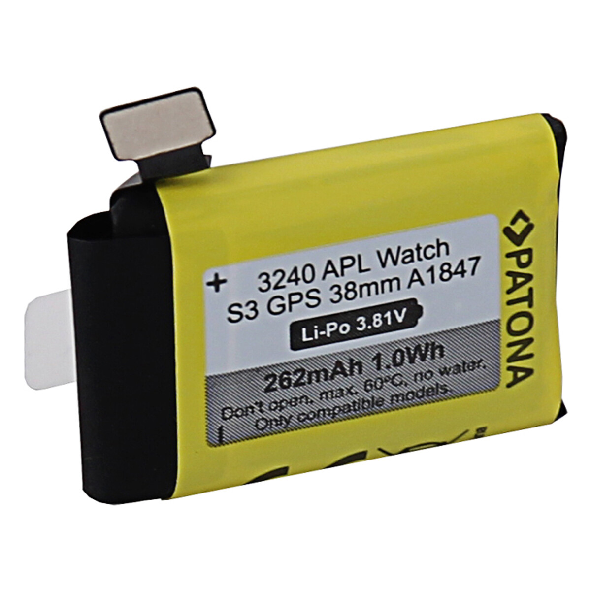 PATONA Akku für Apple Watch Serie 3 GPS 38mm A1847