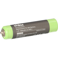 Akku für Braun Cruzer 1 67030922, NI-MH, 1.2V, 600mAh 1