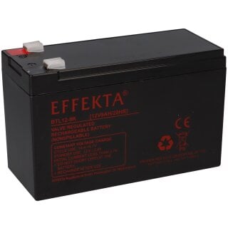 Effekta BTL 12-9K Blei-Vlies Akku AGM VRLA 12V 9Ah