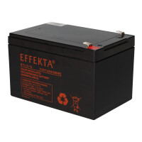 Effekta BTL 12-12 AGM Bleiakku 12V 12Ah – wartungsfrei