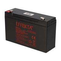 Effekta BT 6-12 AGM Bleiakku 6V 12Ah – wartungsfreier 