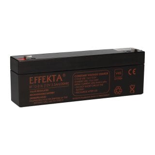 Effekta BT 12-2.3 Blei-Vlies Akku AGM VRLA 12V 2,3Ah