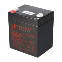 Effekta BT 12-5 AGM Bleiakku 12V 5Ah – wartungsfreier 