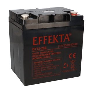 Effekta BT 12-28S Blei-Vlies Akku AGM VRLA 12V 28Ah