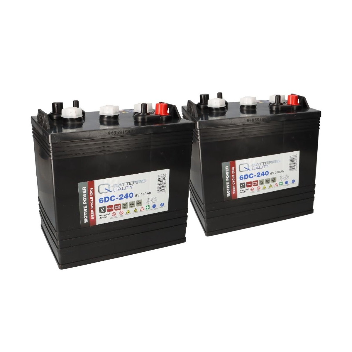 2x Q-Batteries 6DC-240 6V 240Ah Deep Cycle Traktionsbatterie