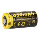 Nitecore Li-Ion Akku 3,7V Typ 16340 NL166 650mAh