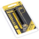 Nitecore Li-Ion Akku Typ 18650 NL1826R 2600 mAh mit Micro-USB-Ladeanschluss