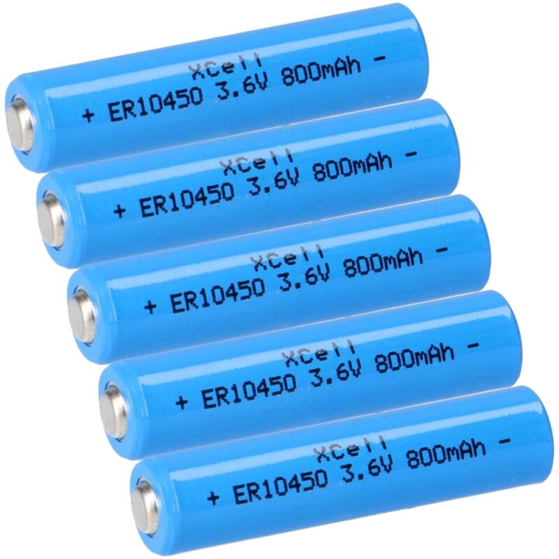 5x XCell Lithium 3,6V Batterie ER10450 AAA Zelle