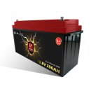 Perfektium LiFePO4 Batterie 12.8V 200Ah mit BMS Heizfolie & Bluetooth