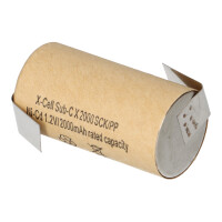 Panasonic Akku Sub-C 1,2V 1700mAh N-1700SCR, Pappmantel T Z-
