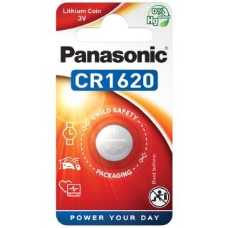 Panasonic CR1620 3V Lithium Knopfzelle Blister