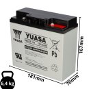 B-Ware Yuasa Blei-Akku REC22-12I Pb 12V 22Ah Zyklenfest,...