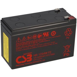 B-Ware CSB Bleiakku 12V 8,4Ah HR 1234W F2 12V 34W 1,67V/15Min AGM Blei