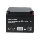 Multipower Blei-Akku MP26-12 Pb 12V / 26Ah VdS M5