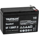 Triathlon Bleiakku 12V 7,2Ah VDS 6,3mm Faston ST 12007.2
