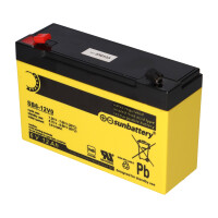 SUN Battery SB6-12V0 AGM Akku 6V 12Ah T1 / Faston 4,8 mm 6