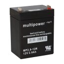 Multipower Blei-Akku 12V  2,9Ah MP2,9-12R Faston 4,8